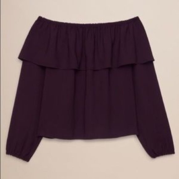 Aritzia -Wilfred Morel Off The Shoulder Blouse Sz S - Picture 1 of 9